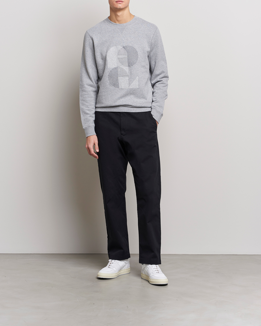 Herren | Pullover | Sunspel | Craig Ward Colab Loopback Sweatshirt Grey Melange
