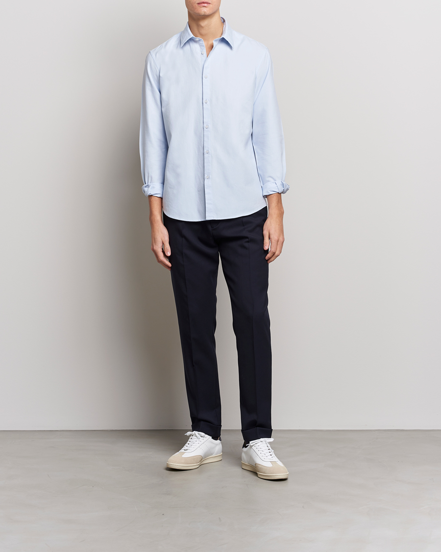 Herren | Hemden | Sunspel | Casual Oxford Shirt Light Blue
