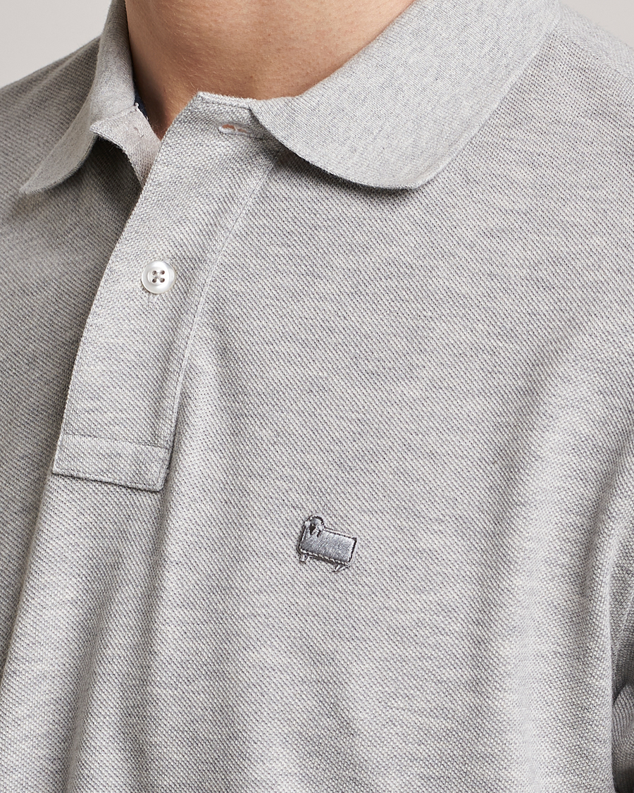 Herren | Poloshirts | Woolrich | Classic American Polo Light Grey Melange