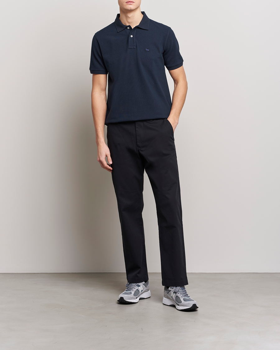 Herren | Poloshirts | Woolrich | Classic American Polo Melton Blue