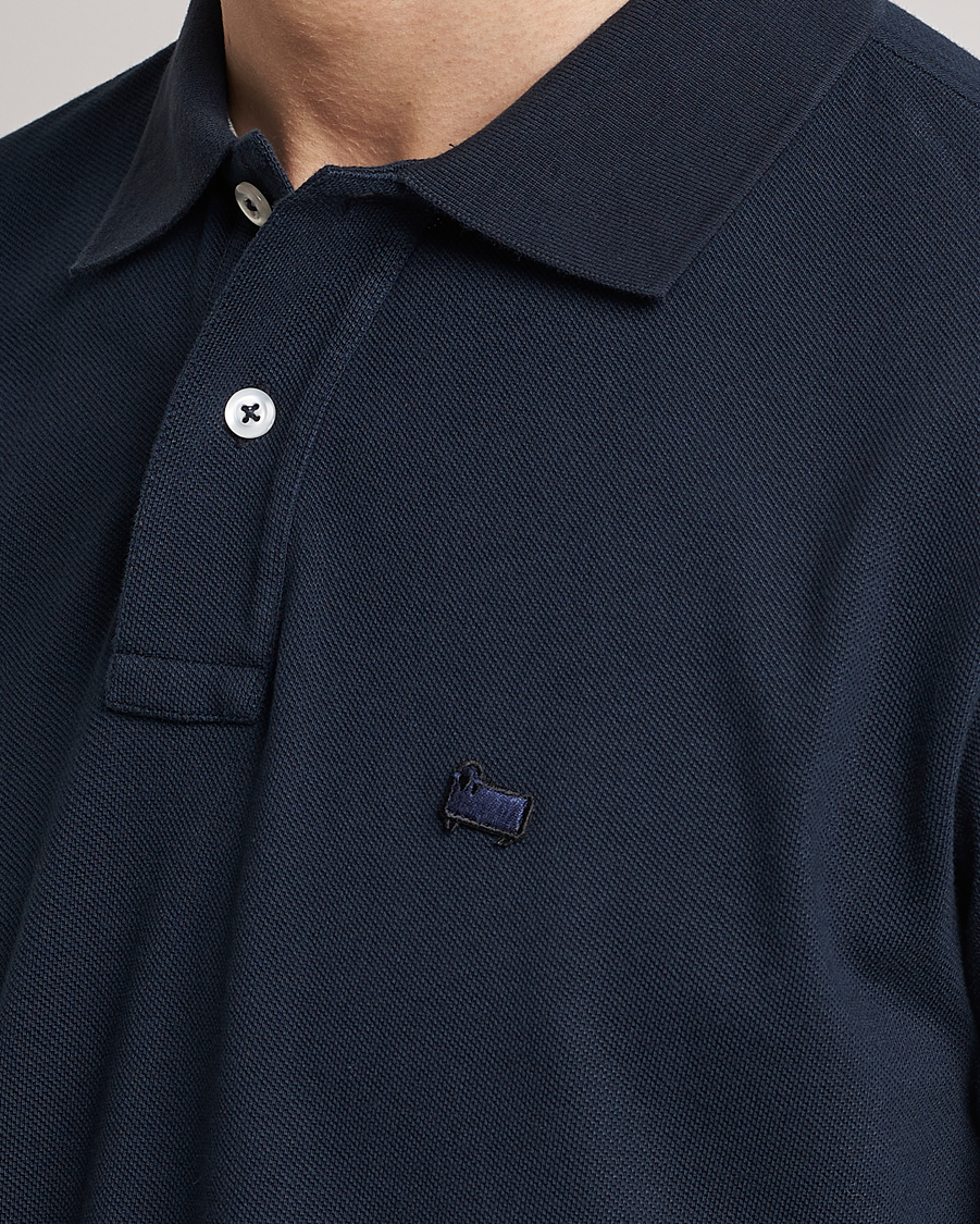 Herren | Poloshirts | Woolrich | Classic American Polo Melton Blue