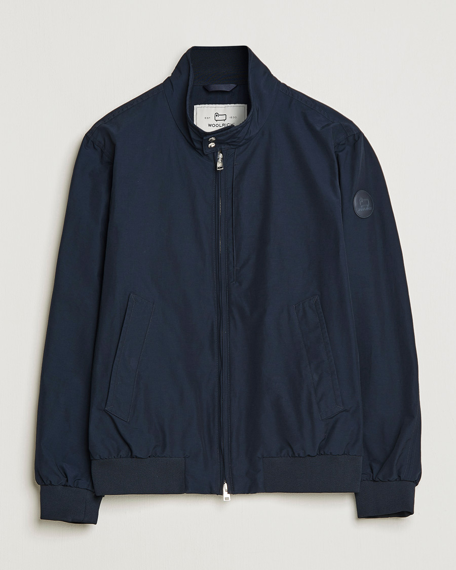 Herren | Jacken | Woolrich | Cruiser Eco Cotton Bomber Jacket Melton Blue