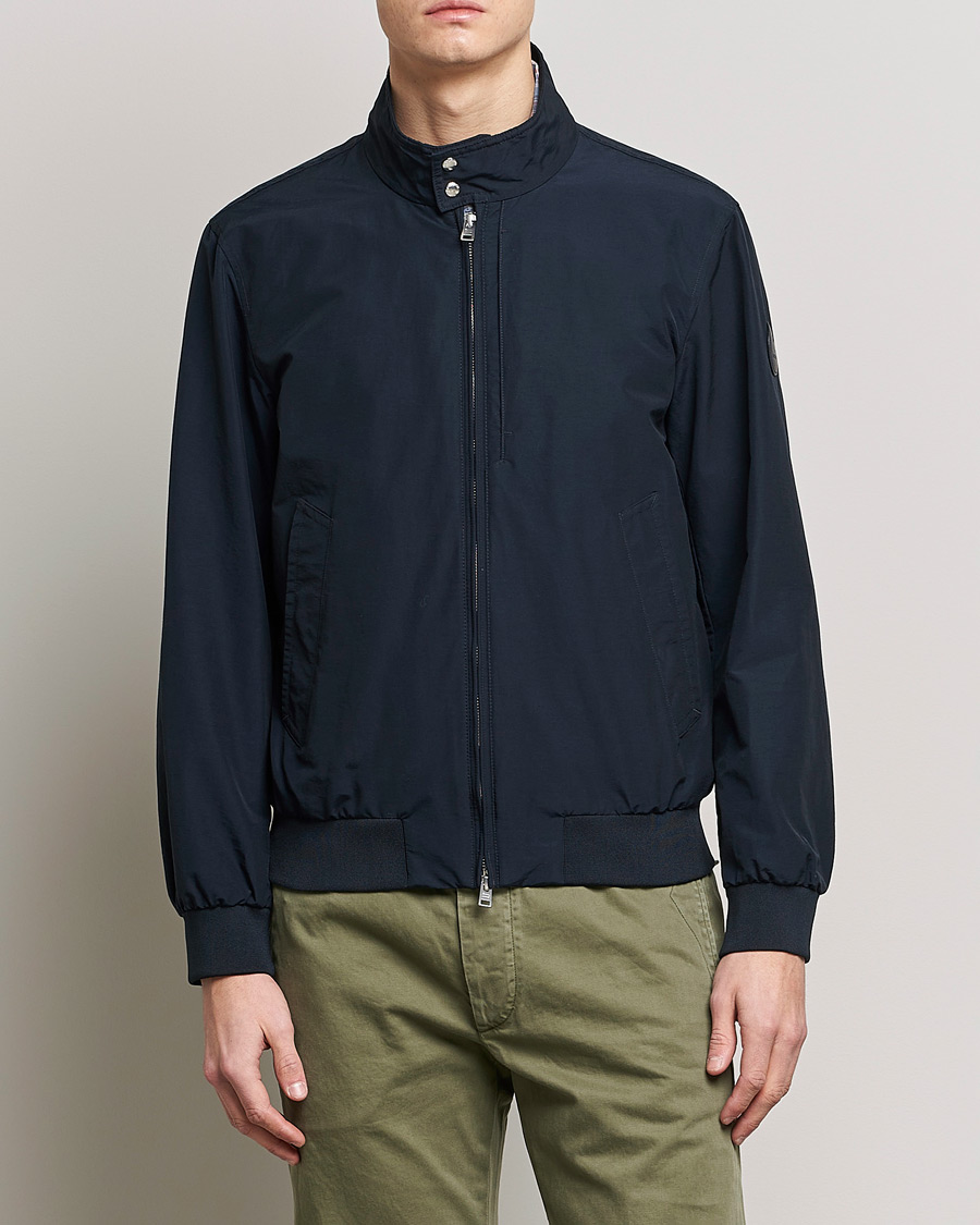 Herren | Jacken | Woolrich | Cruiser Eco Cotton Bomber Jacket Melton Blue