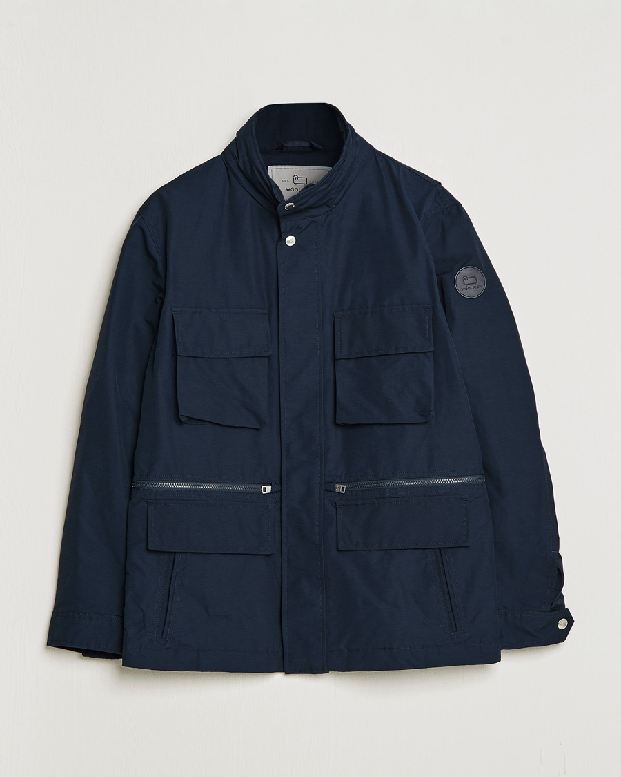 Herren | Jacken | Woolrich | Cruiser Eco Field Jacket Melton Blue