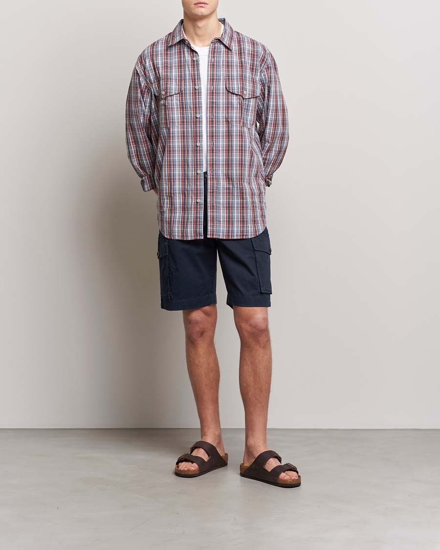 Herren | Shorts | Woolrich | Classic Cargo Shorts Melton Blue