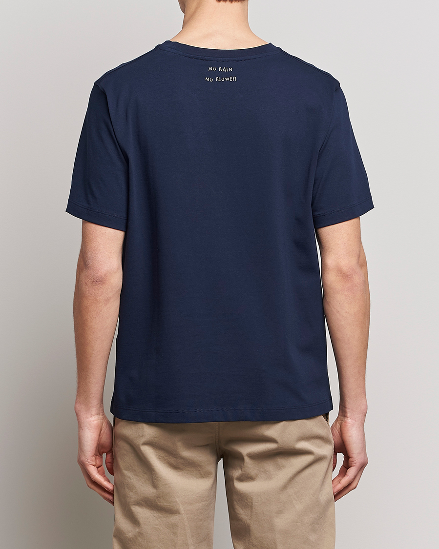 Herren | T-Shirts | Lardini | Fiore Tasca Printet Logo T-Shirt Navy