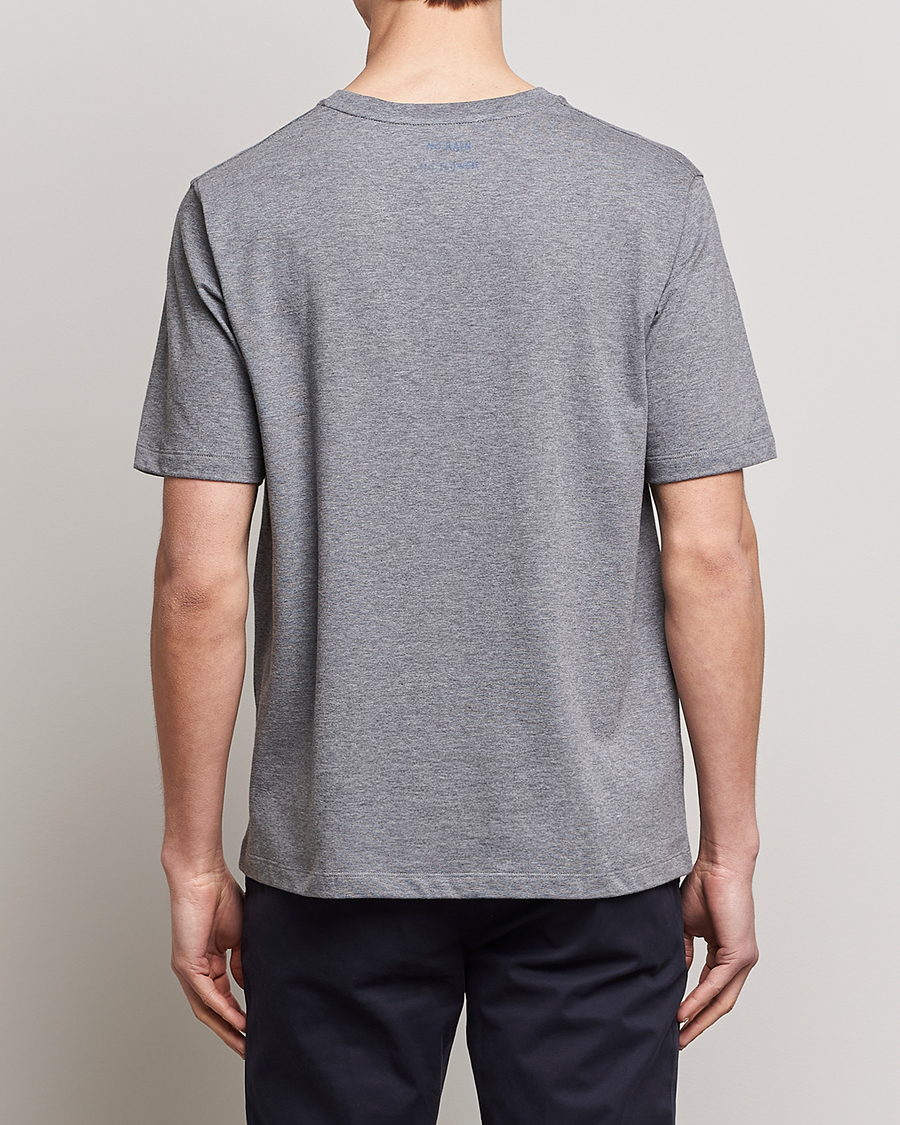 Herren | T-Shirts | Lardini | Fiore Tasca Printet Logo T-Shirt Grey