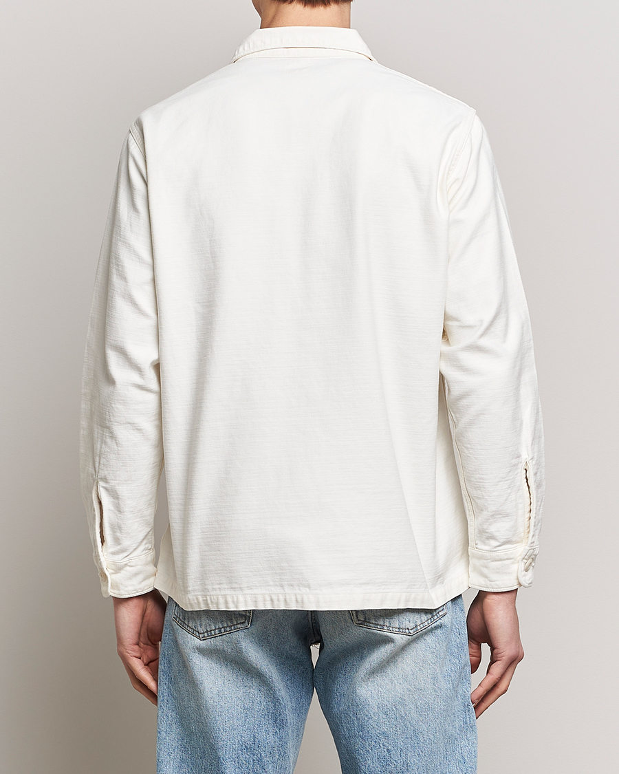 Herren | Hemden | orSlow | Cotton Sateen US Army Overshirt Ecru