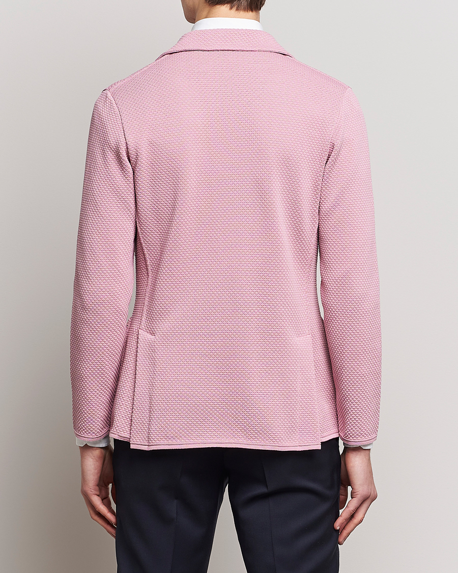 Herren | Sakkos | Lardini | Knitted Structure Cotton Blazer Soft Pink