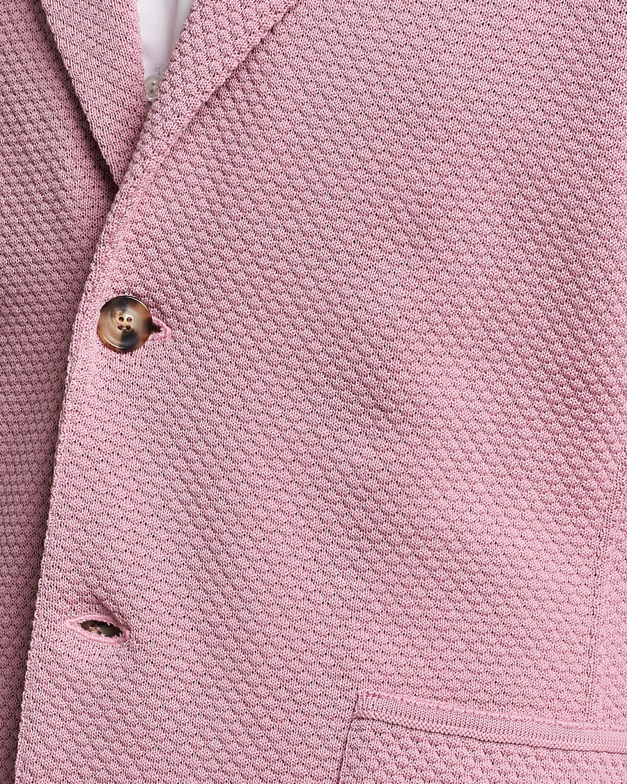 Herren | Sakkos | Lardini | Knitted Structure Cotton Blazer Soft Pink
