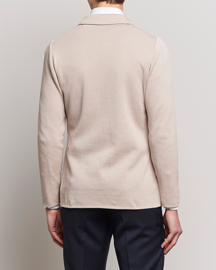 Herren | Sakkos | Lardini | Knitted Cotton Blazer Beige
