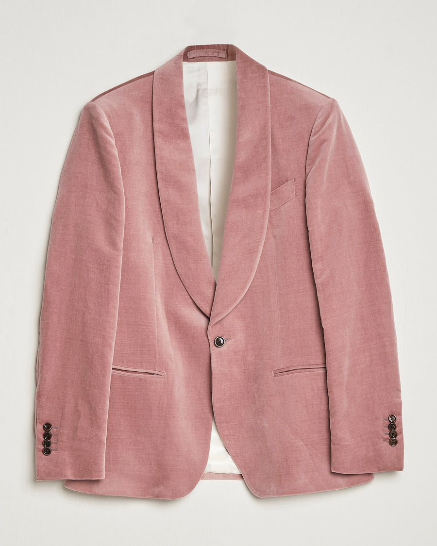 Herren | Sakkos | Lardini | Summer Velvet Dinner Jacket Soft Pink
