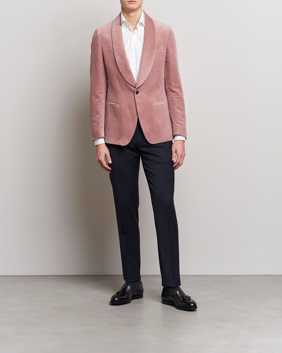 Herren | Sakkos | Lardini | Summer Velvet Dinner Jacket Soft Pink