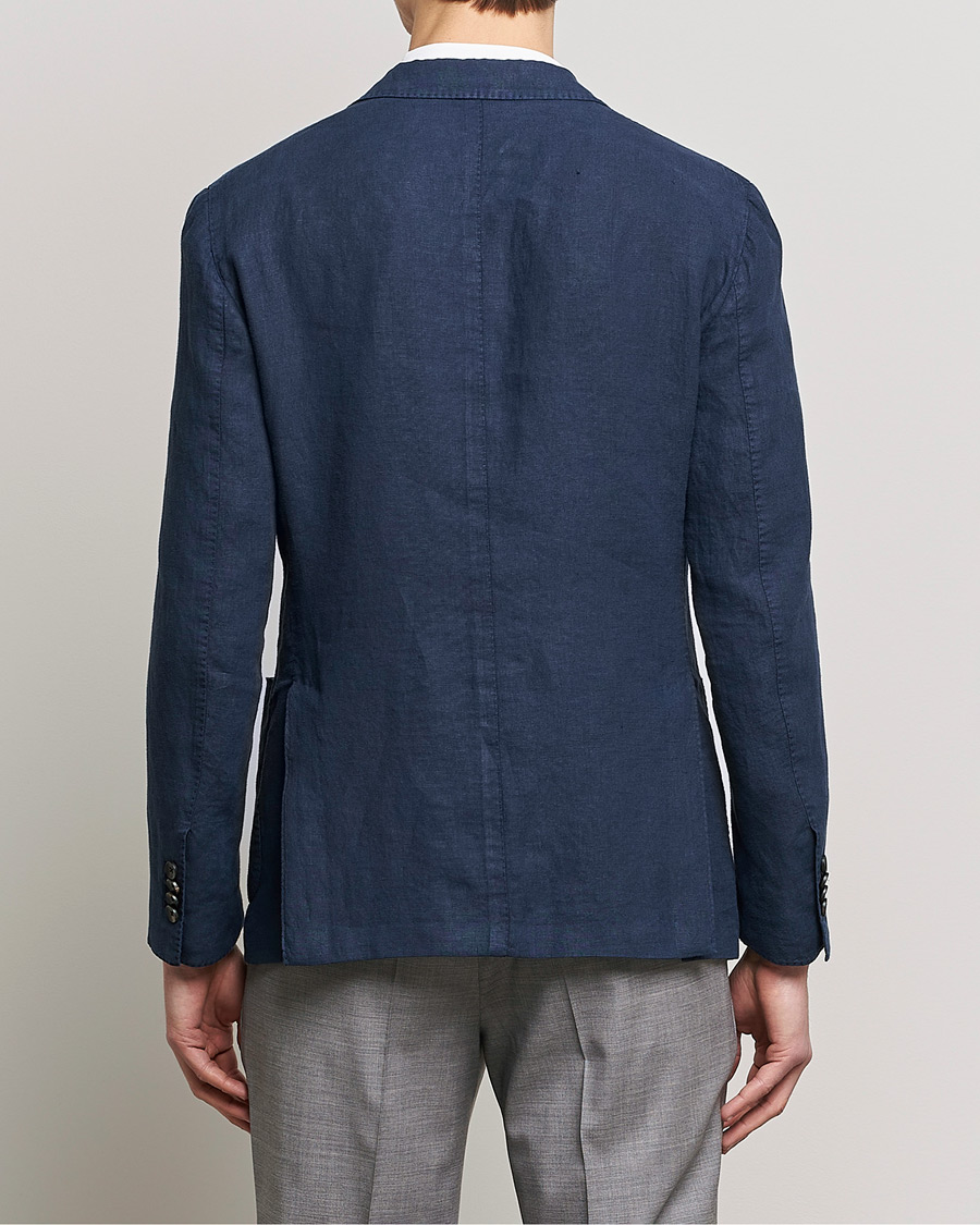 Herren | Sakkos | Lardini | Patch Pocket Linen Blazer Navy