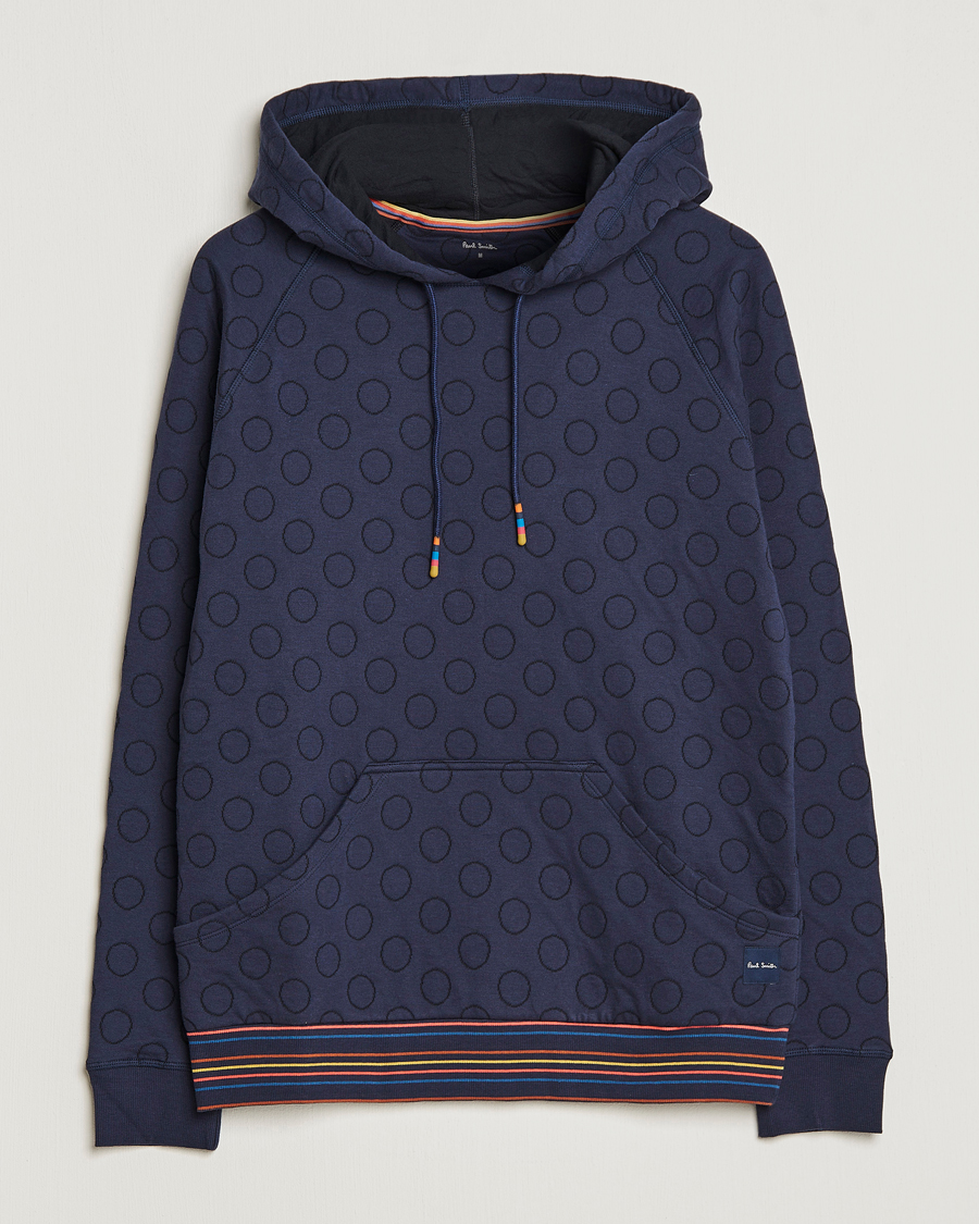 Herren | Pullover | Paul Smith | Jacquard Hoodie Navy