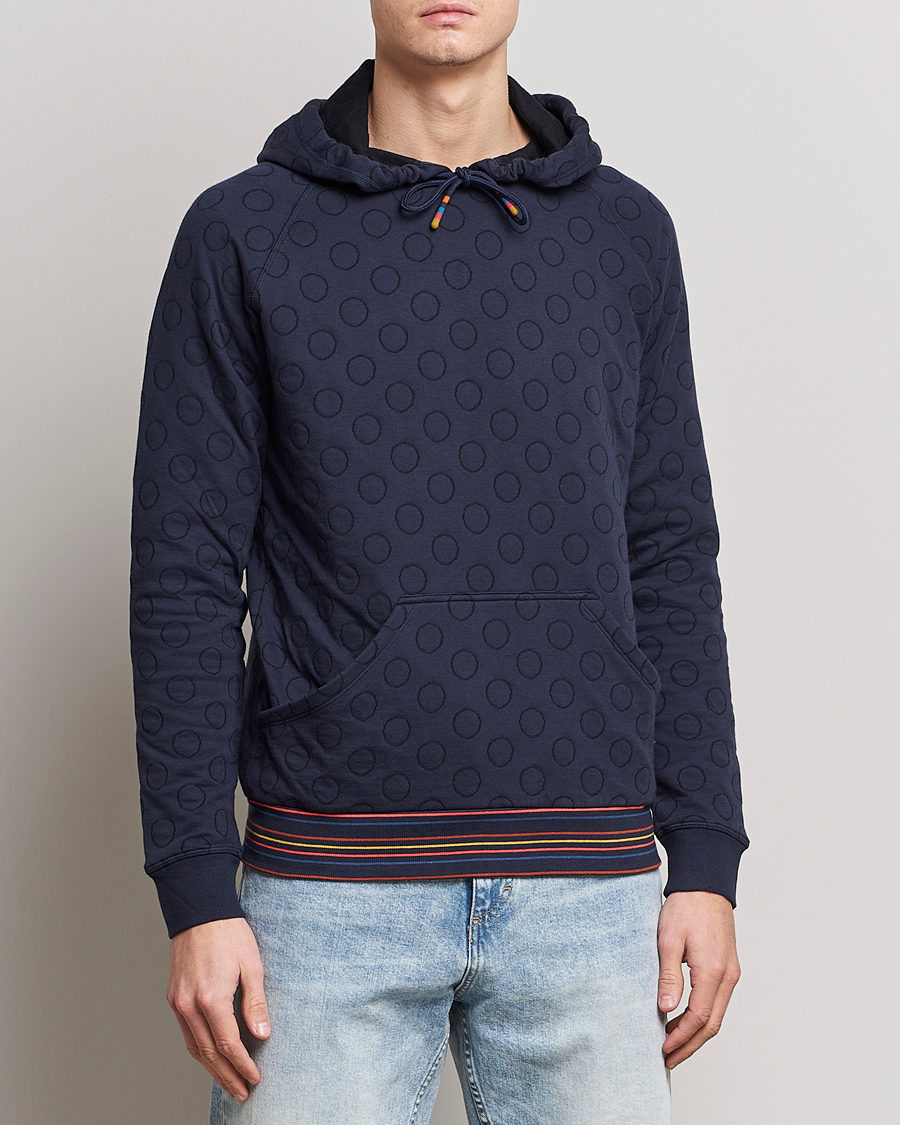 Herren | Pullover | Paul Smith | Jacquard Hoodie Navy