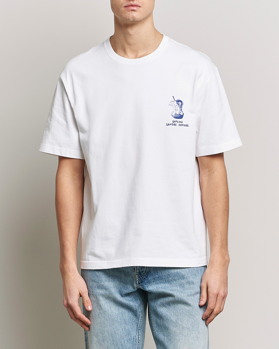 Herren | T-Shirts | Samsøe Samsøe | Samsøe & Samsøe Gone Fishing T-Shirt Bottle Flower