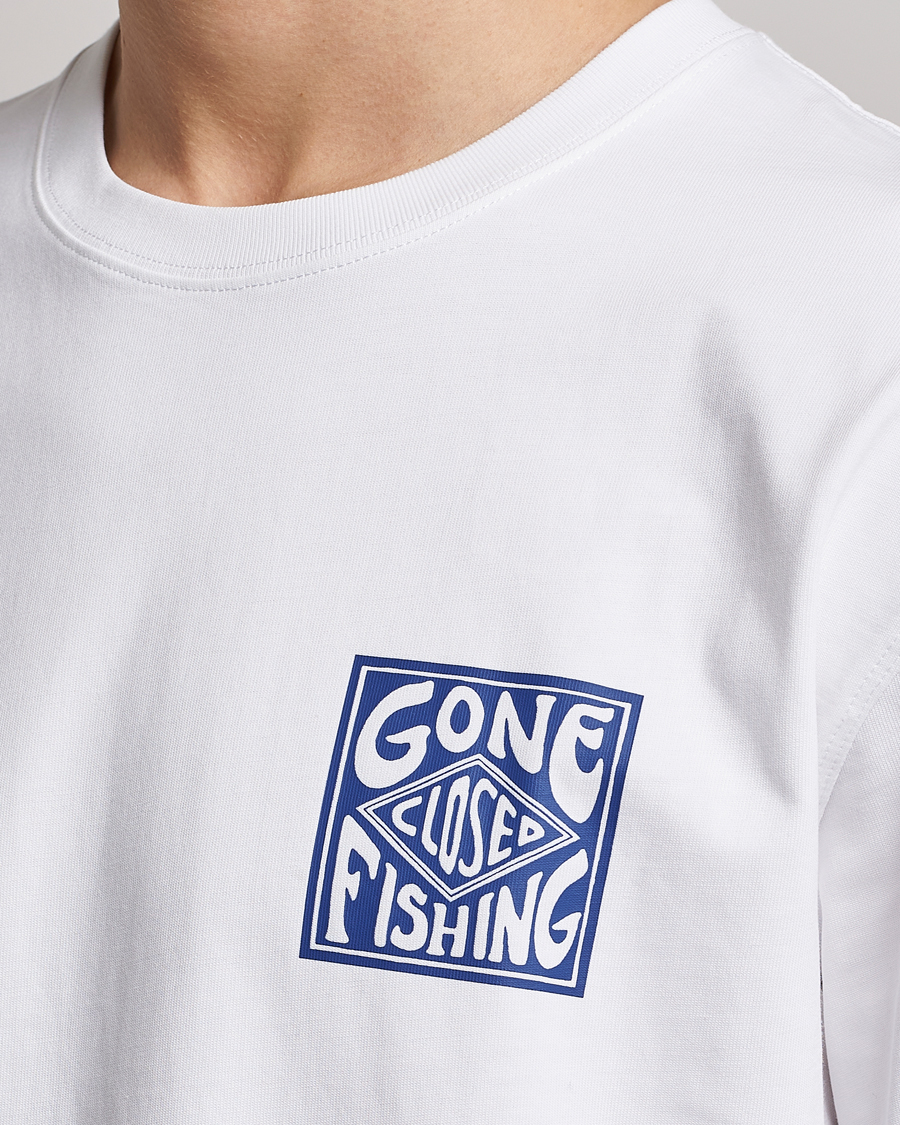 Herren | T-Shirts | Samsøe Samsøe | Samsøe & Samsøe Gone Fishing T-Shirt White