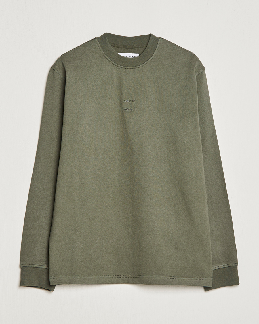 Herren | T-Shirts | Samsøe Samsøe | Samsøe & Samsøe Samer Long Sleeve T-Shirt Beetle