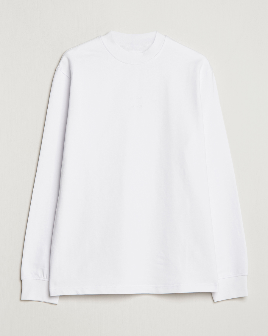 Herren | T-Shirts | Samsøe Samsøe | Samsøe & Samsøe Samer Long Sleeve T-Shirt White