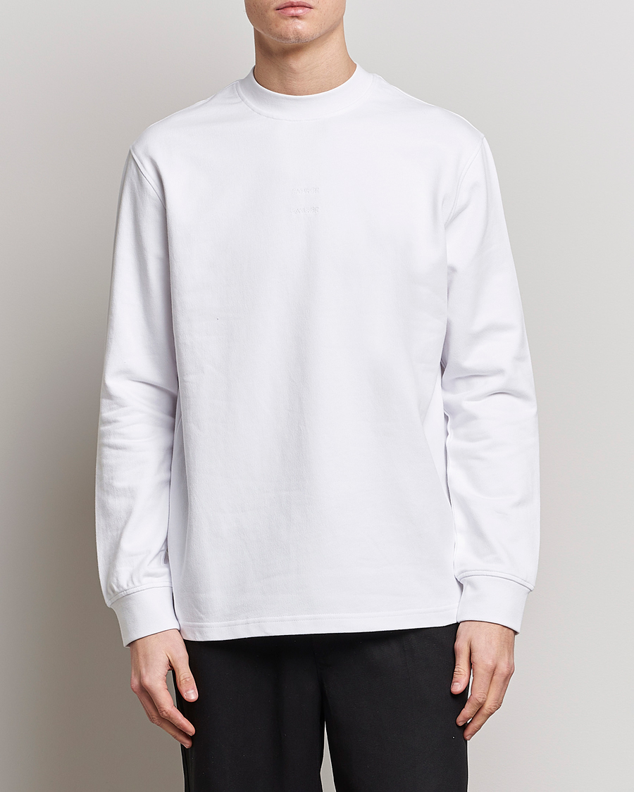 Herren | T-Shirts | Samsøe Samsøe | Samsøe & Samsøe Samer Long Sleeve T-Shirt White