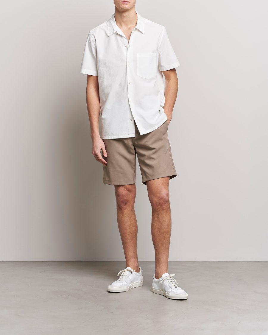 Herren | Hemden | Samsøe Samsøe | Samsøe & Samsøe Avan Organic Cotton Short Sleeve Shirt White