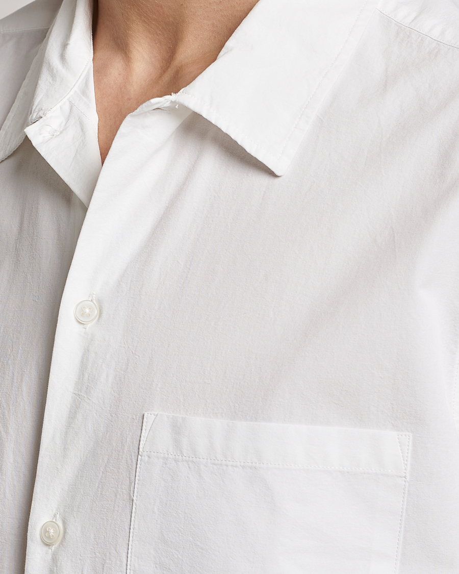 Herren | Hemden | Samsøe Samsøe | Samsøe & Samsøe Avan Organic Cotton Short Sleeve Shirt White