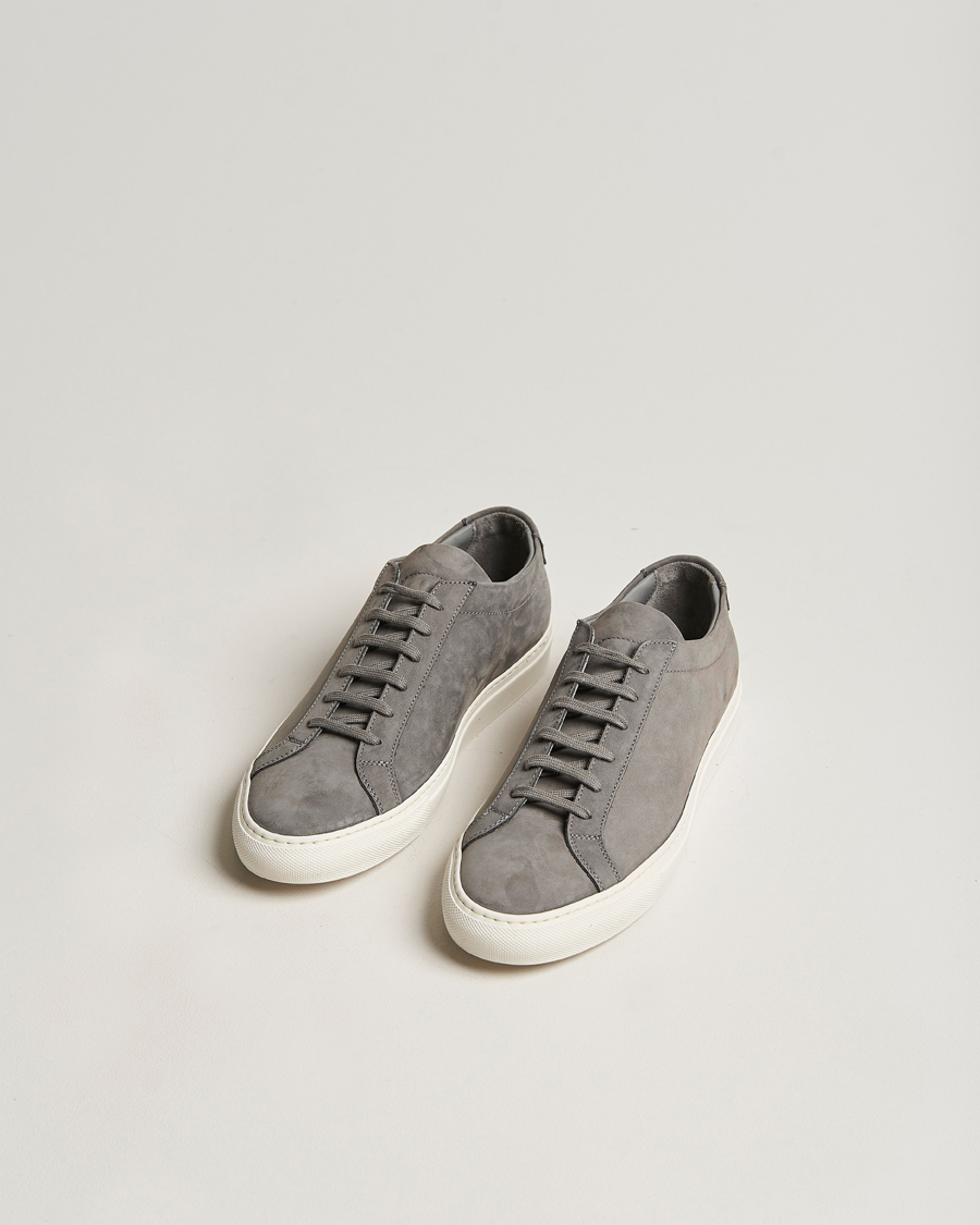 Herren | Common Projects Original Achilles Nubuck Sneaker Warm Grey | Common Projects | Original Achilles Nubuck Sneaker Warm Grey