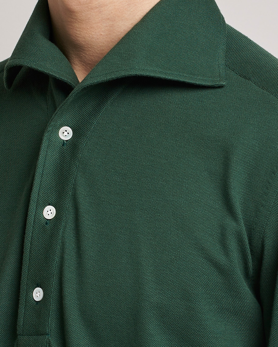 Herren | Hemden | 100Hands | Signature One Piece Jersey Polo Emerald Green