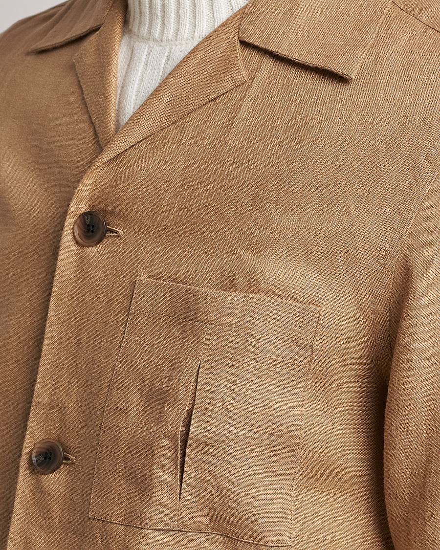 Herren | Jacken | 100Hands | Linen Travellers Jacket Beige