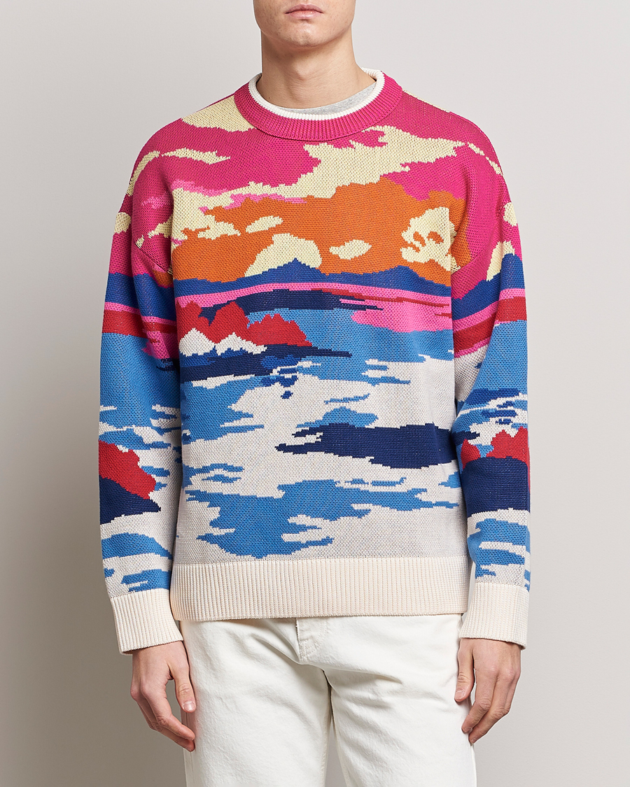Herren | Pullover | GANT | Landscape Printed Knitted Crew Neck Multi