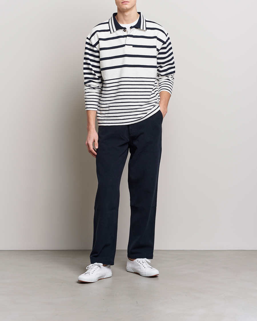 Herren | Pullover | GANT | Heavy Knitted Striped Rugger Eggshell