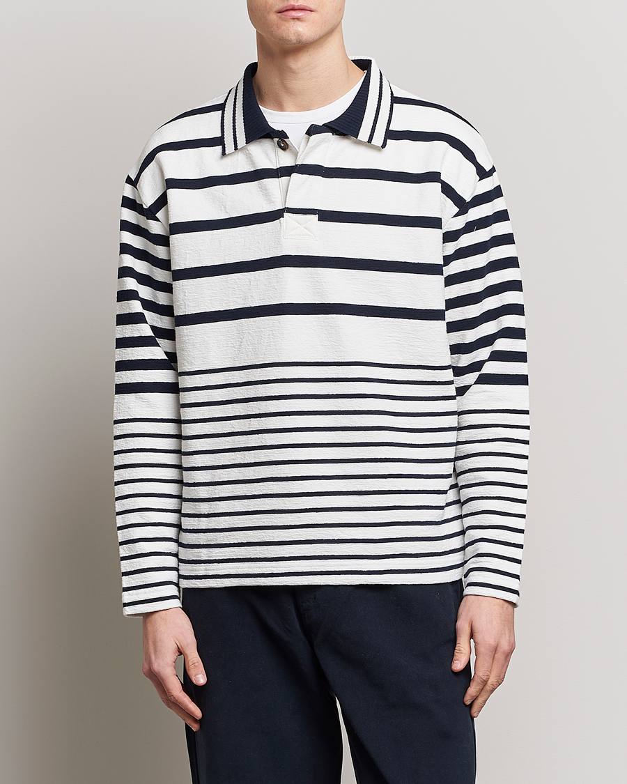 Herren | Pullover | GANT | Heavy Knitted Striped Rugger Eggshell