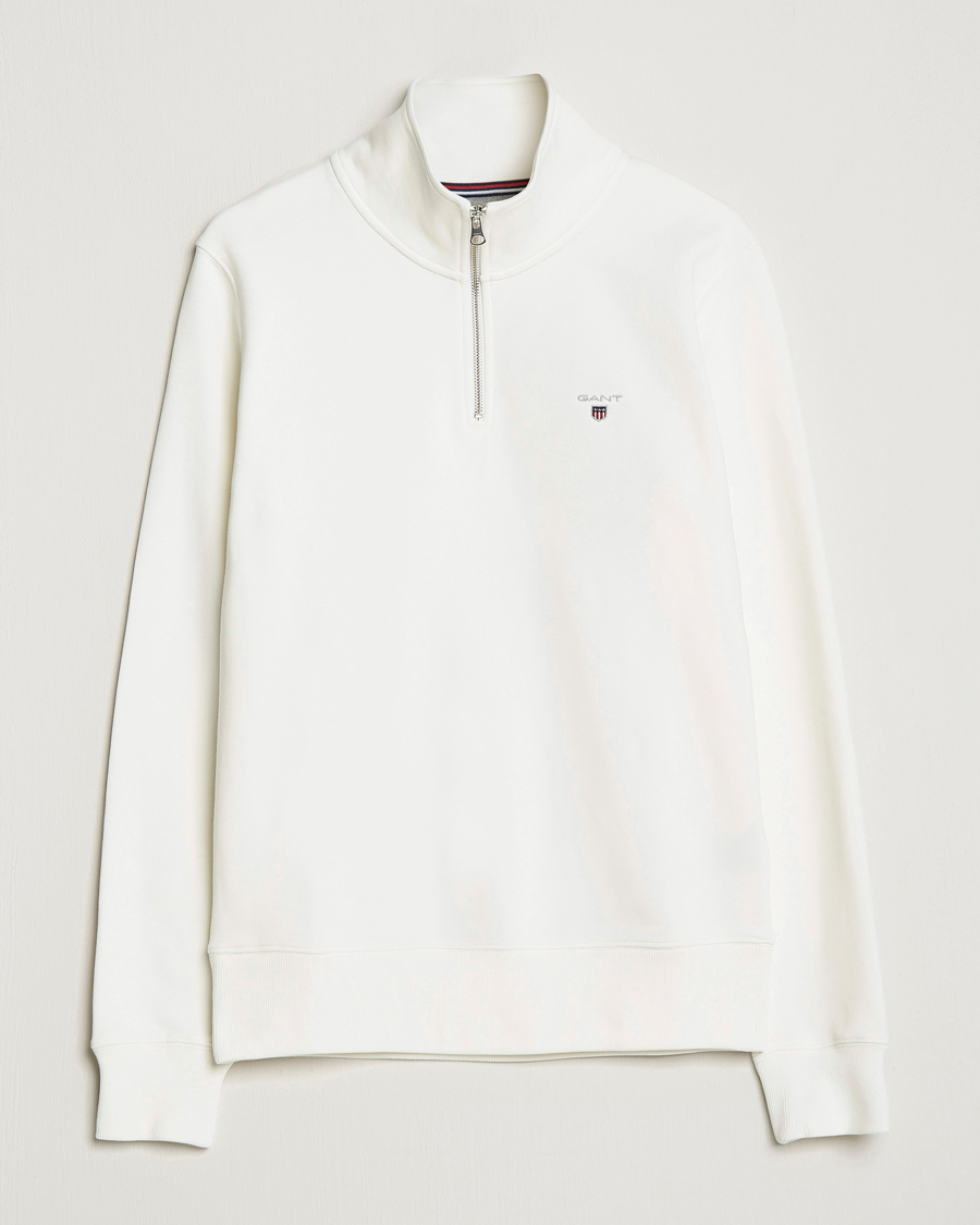 Herren | Pullover | GANT | Original Shield Logo Half-Zip Eggshell
