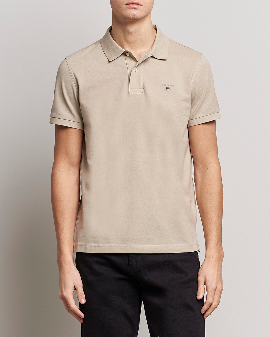Herren | Poloshirts | GANT | The Original Polo Concrete Beige