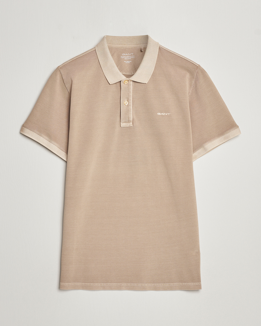 Herren | Poloshirts | GANT | Sunbleached Polo Concrete Beige