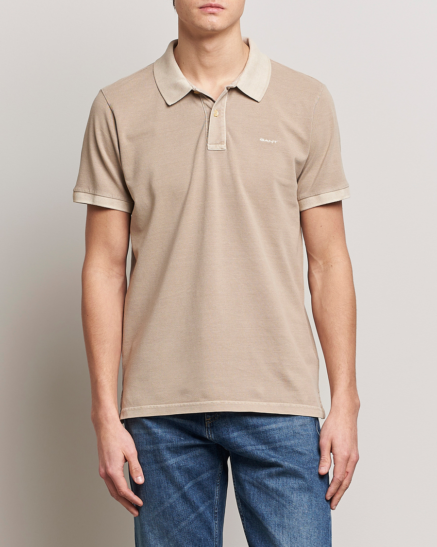 Herren | Poloshirts | GANT | Sunbleached Polo Concrete Beige
