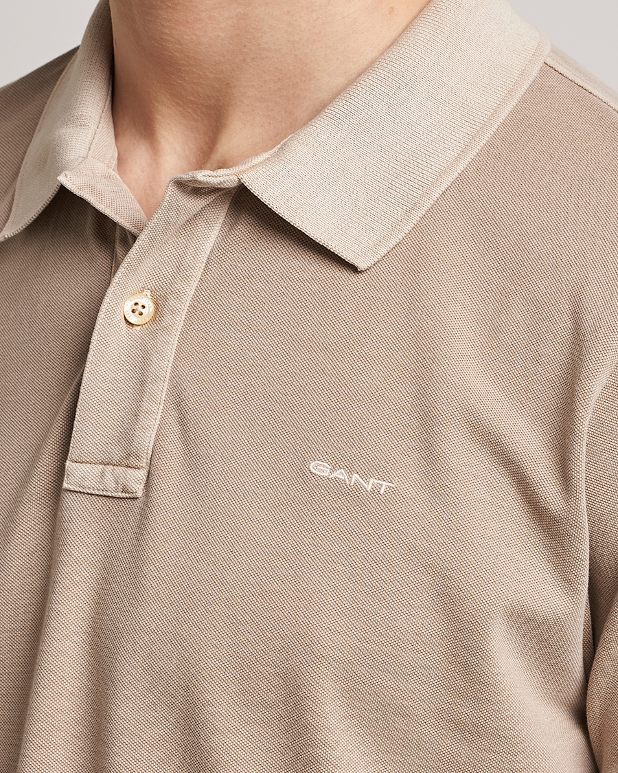 Herren | Poloshirts | GANT | Sunbleached Polo Concrete Beige