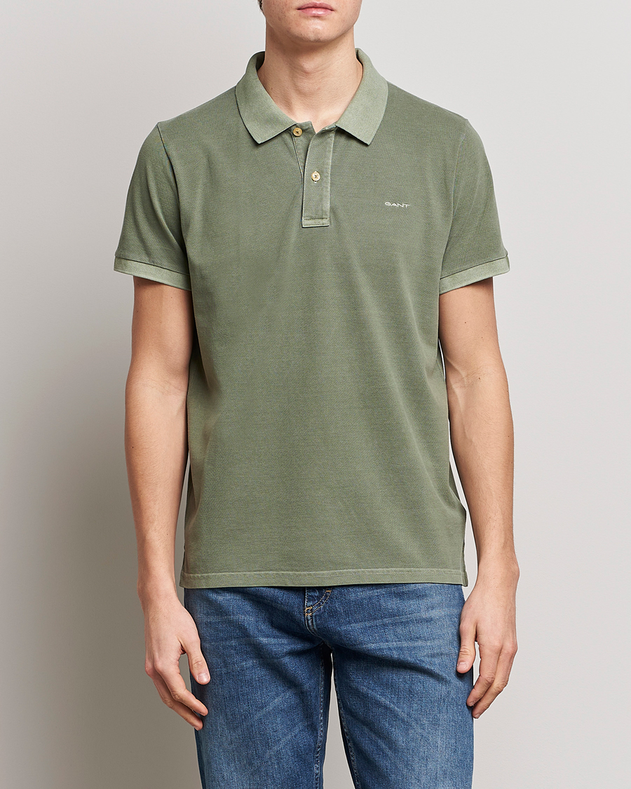 Herren | Poloshirts | GANT | Sunbleached Polo Calamata Green