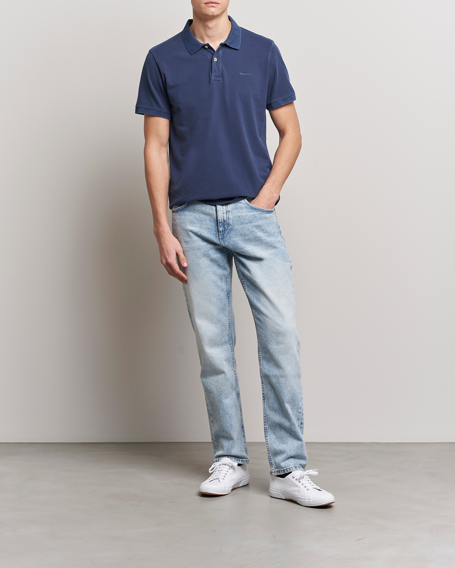 Herren | Poloshirts | GANT | Sunbleached Polo Persian Blue