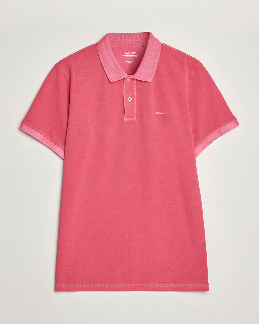 Herren | Poloshirts | GANT | Sunbleached Polo Magenta Pink