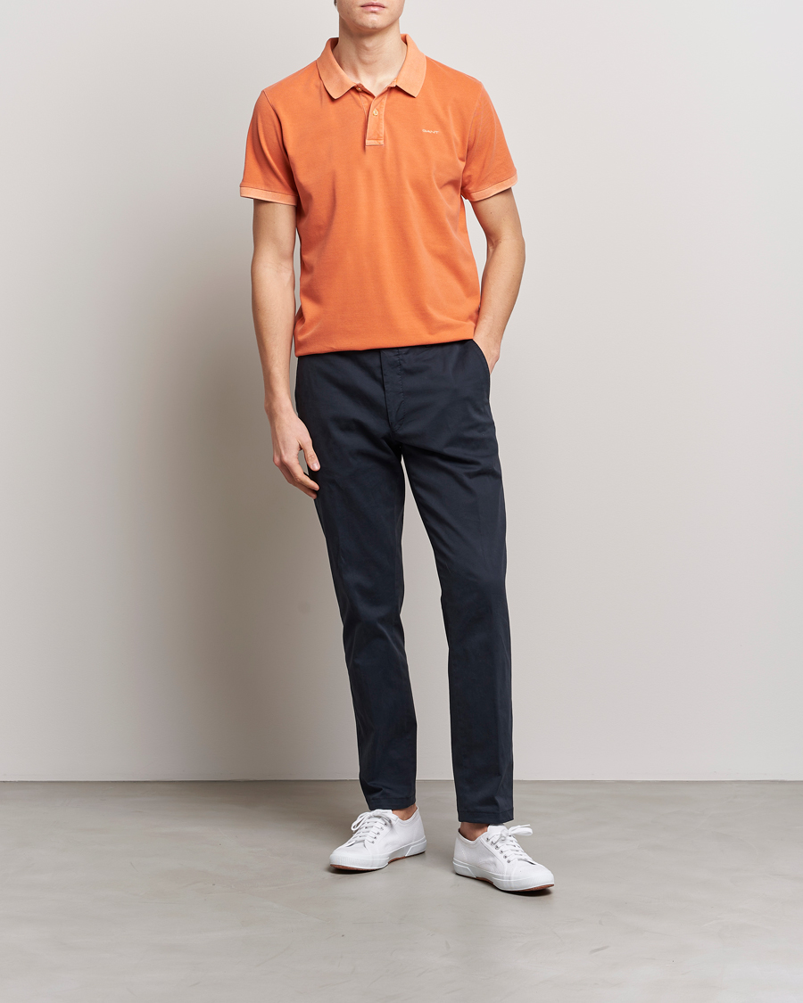 Herren | Poloshirts | GANT | Sunbleached Polo Apricot Orange