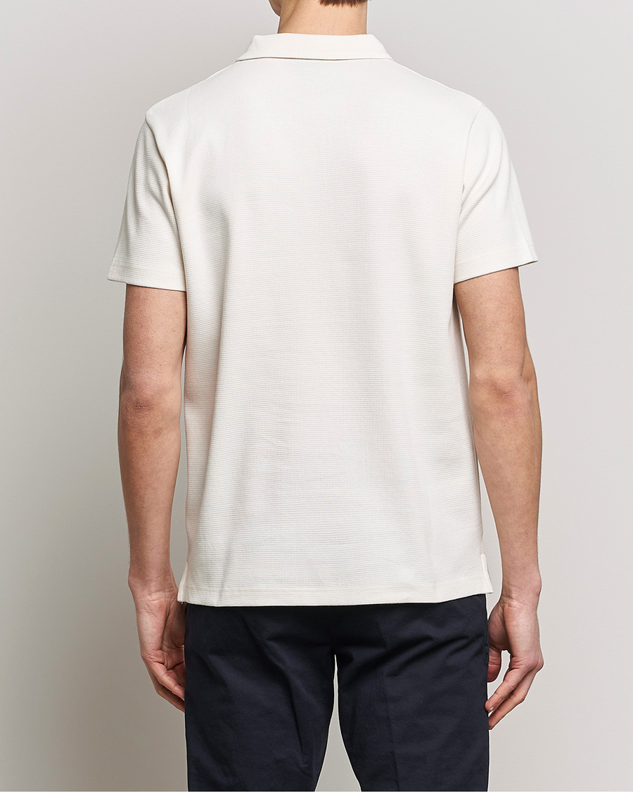 Herren | Poloshirts | GANT | Waffle Textured Polo Cream