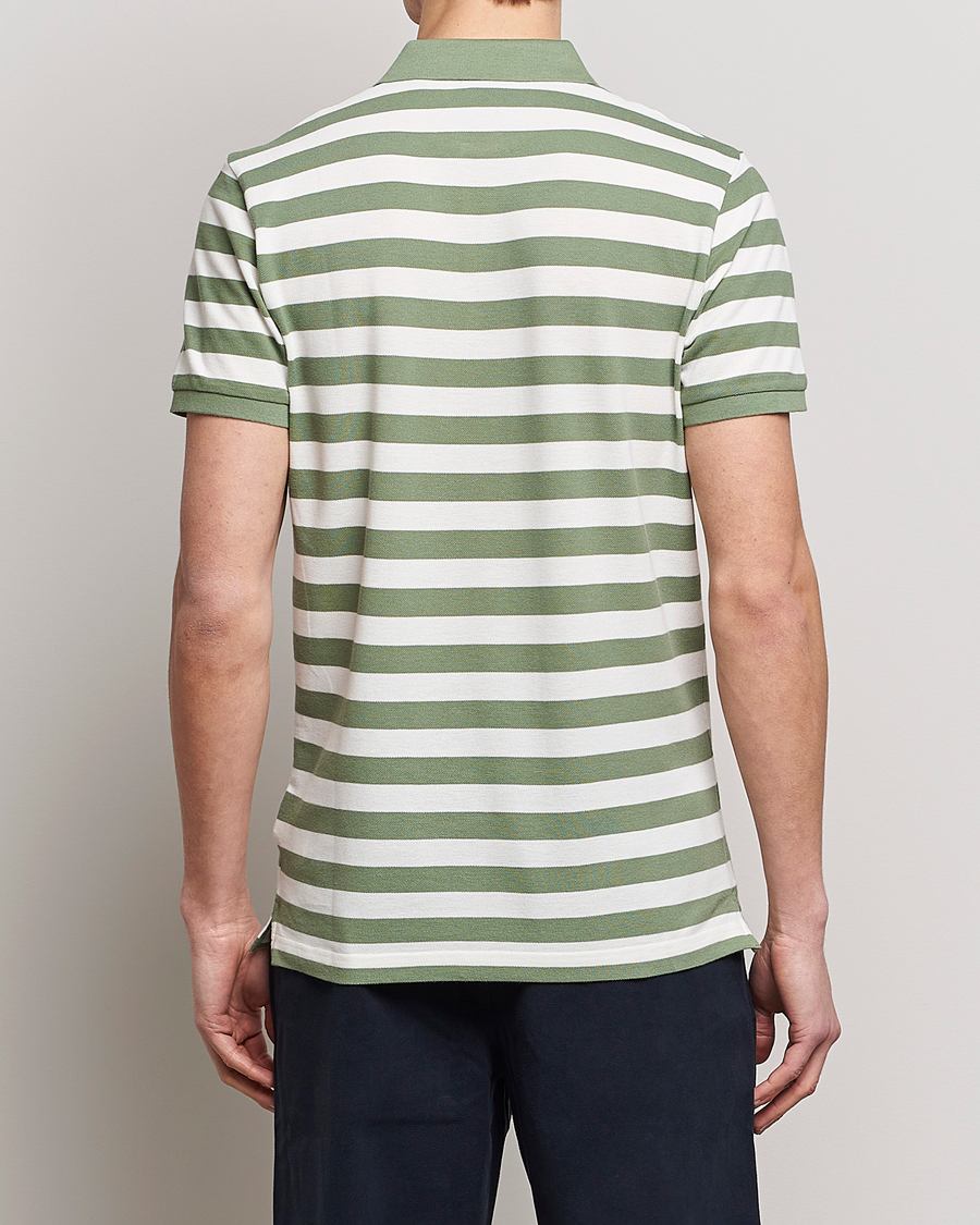 Herren | Poloshirts | GANT | Striped Polo Calamata Green