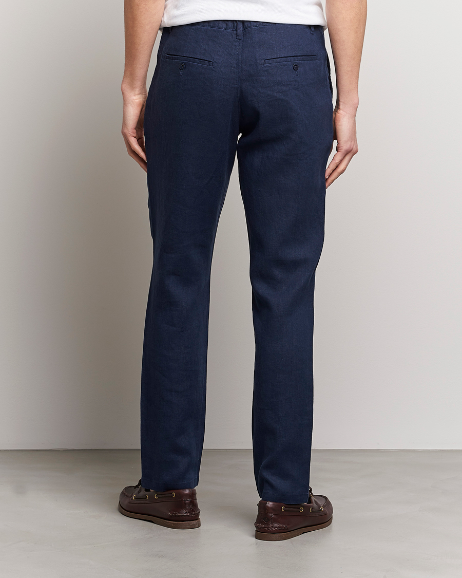 Herren | Hosen | GANT | Relaxed Linen Drawstring Pants Marine