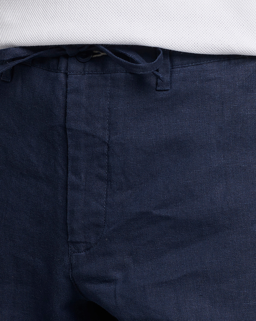 Herren | Hosen | GANT | Relaxed Linen Drawstring Pants Marine