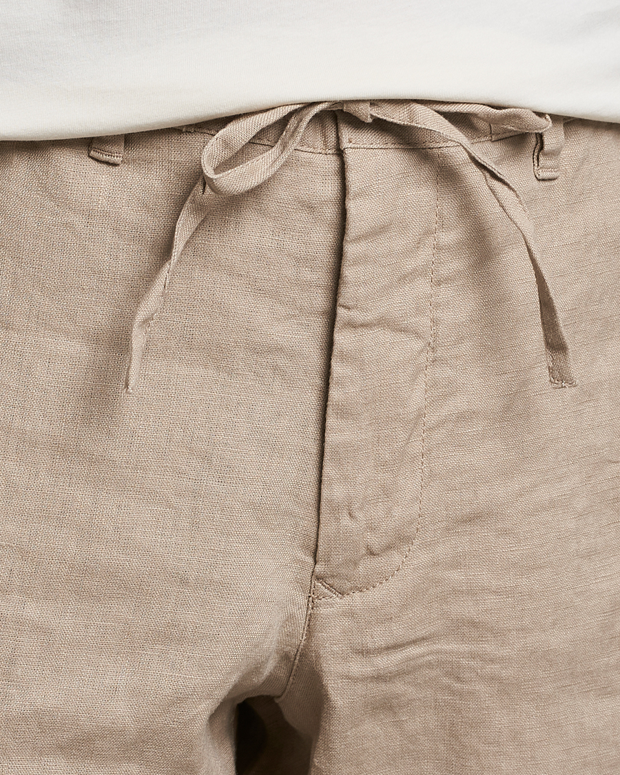 Herren | Shorts | GANT | Relaxed Linen Drawstring Shorts Concrete Beige