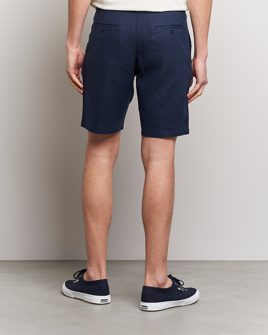 Herren | Shorts | GANT | Relaxed Linen Drawstring Shorts Marine