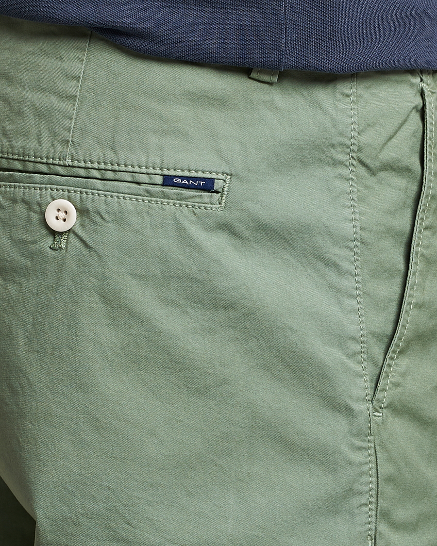 Herren | Shorts | GANT | Regular Sunbleached Shorts Calamata Green