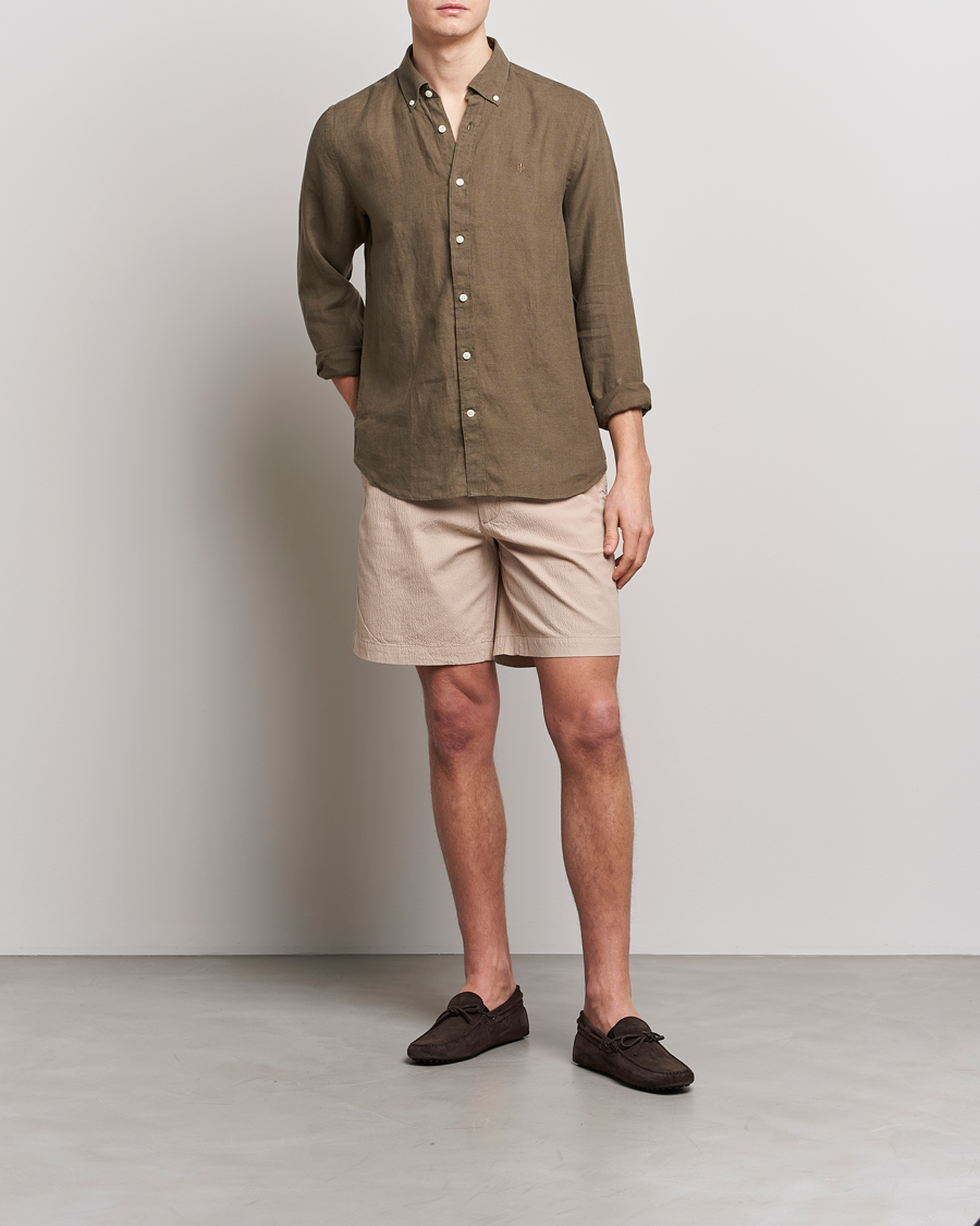 Herren | Shorts | GANT | Seersucker Drawstring Shorts Dry Sand